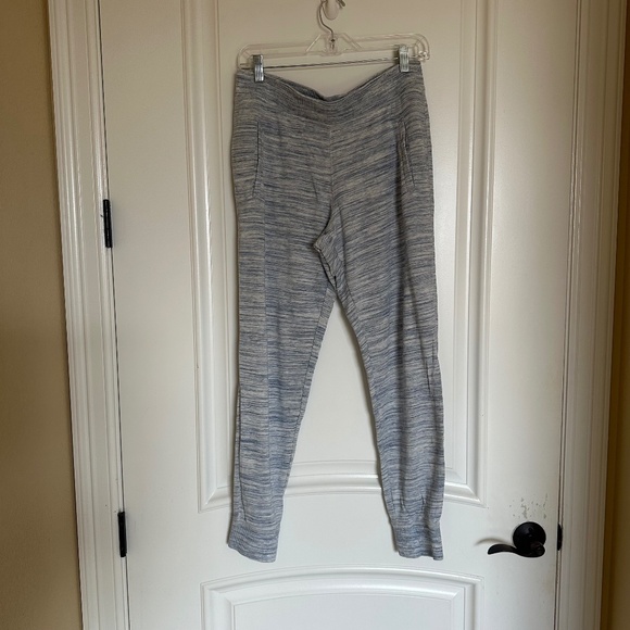 Eddie Bauer Light Blue Striped Jogger Pants – Women’s Size M - Picture 1 of 9